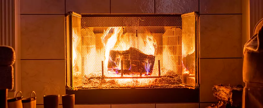 Mendota Hearth Landscape Fireplace Installation in Mount Vernon, Ohio